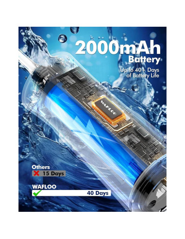 Hilo Dental Eléctrico WAFLOO Y206B - 5 Modos, 300ml, IPX7