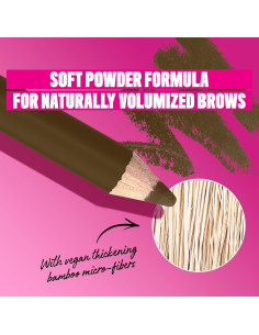 Lápiz de Cejas Powder Louder NYX - Vegano, 12 Horas, Taupe 2