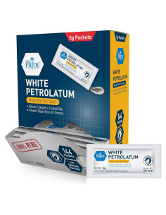 Vaselina Blanca 100% Pura MedPride - 144 Paquetes de 5g