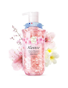 Gel de Ducha Kustie Flor de Cerezo 380 ml - Vegano y Antioxidante