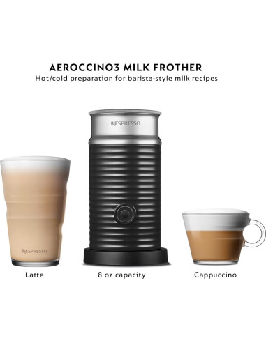 Cafetera De'Longhi Nespresso Vertuo Plus con Espumador y 40 Cápsulas