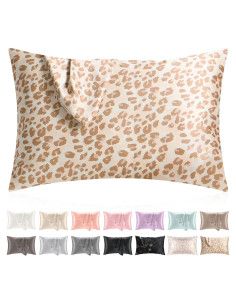 Funda de Almohada de Satén Softhour Leopardo 20x66 cm