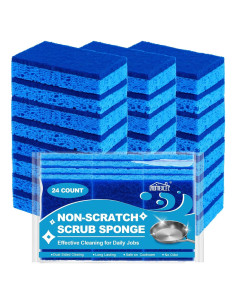 Esponjas de Cocina HOMEXCEL 24pcs Sin Rayas Antiadherentes