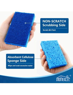 Esponjas de Cocina HOMEXCEL 24pcs Sin Rayas Antiadherentes 2