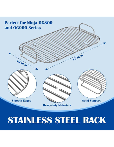 Placa de Plancha y Estante para Humo SafBbcue Ninja Woodfire XL