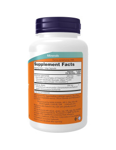 NOW Tri-Cromio 500 mcg con Canela - 180 Cápsulas Veganas 2
