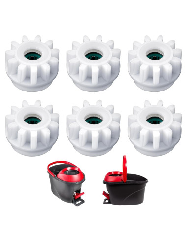 6 Piezas Repuesto Mopa Giratoria LLOUSSAK Compatible O-Cedar