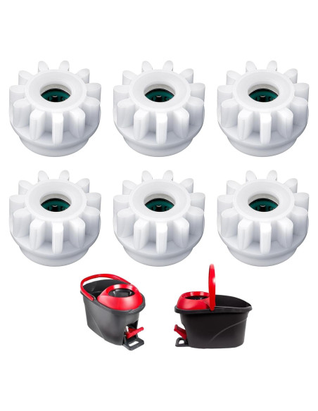 6 Piezas Repuesto Mopa Giratoria LLOUSSAK Compatible O-Cedar