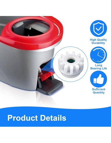 6 Piezas Repuesto Mopa Giratoria LLOUSSAK Compatible O-Cedar