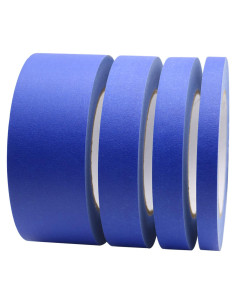 Cinta de Pintor Azul BOMEI Pack 4 Tamaños 1.27cm a 5.08cm x 55m