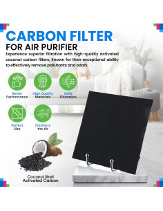 Filtro de Carbono Bagean para Purificador Coway AP-1512HH y 200M - Paquete de 3 2