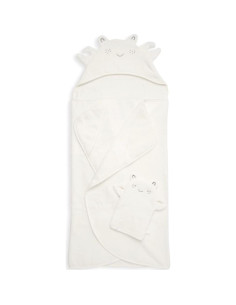 Conjunto de Toalla con Capucha y Paño de Lavado Barefoot Dreams - Cangrejo 2