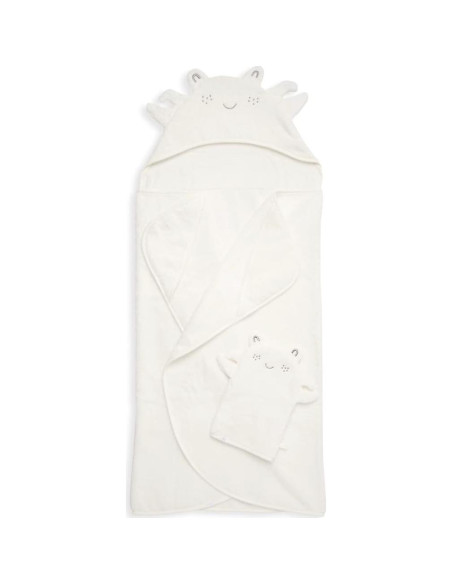 Conjunto de Toalla con Capucha y Paño de Lavado Barefoot Dreams - Cangrejo