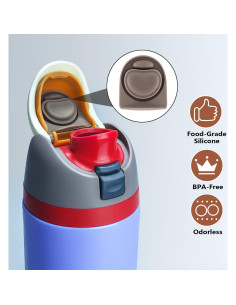 4 Tapones de Reemplazo Silicona TideBloom para Botellas Owala 2