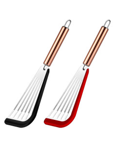 Espátula Ranurada Flexible Boao de Acero Inoxidable 30 cm