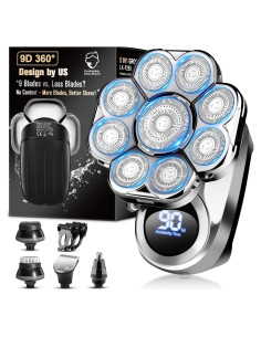 Afeitadora Eléctrica 9D Handsomemen Impermeable 5 en 1