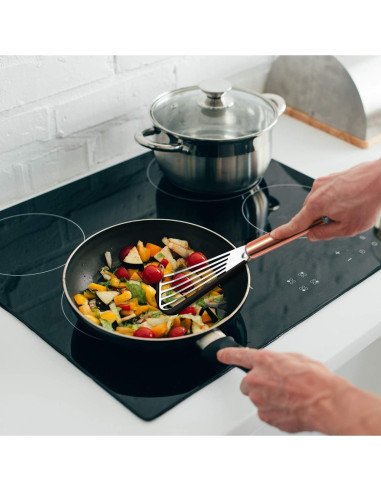 Espátula Ranurada Flexible Boao de Acero Inoxidable 30 cm