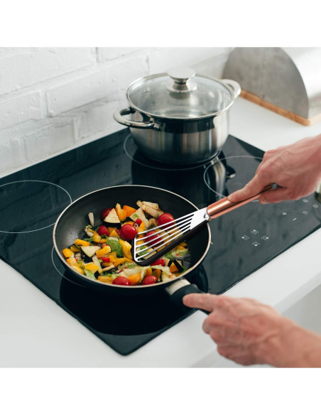 Espátula Ranurada Flexible Boao de Acero Inoxidable 30 cm