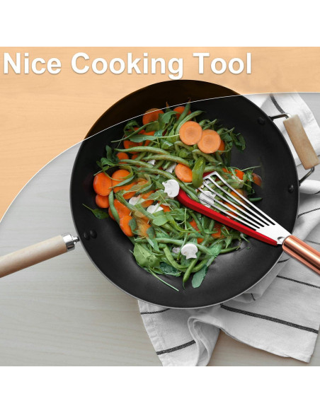 Espátula Ranurada Flexible Boao de Acero Inoxidable 30 cm