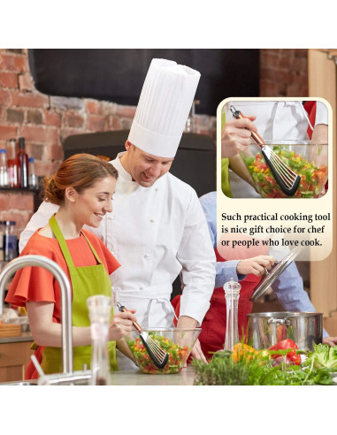 Espátula Ranurada Flexible Boao de Acero Inoxidable 30 cm