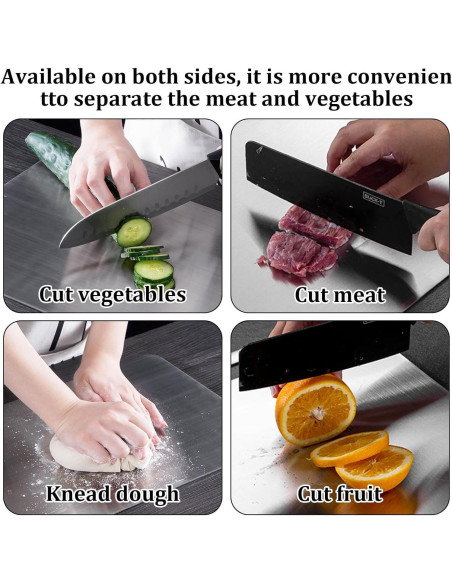 Tabla de Cortar de Titanio 100% Puro 39x28 cm - Apta Lavavajillas