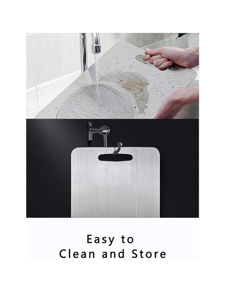 Tabla de Cortar de Titanio 100% Puro 39x28 cm - Apta Lavavajillas