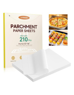 210 Hojas de Papel Pergamino LUYROOES 30.4x40.6 cm Anti-Adherente