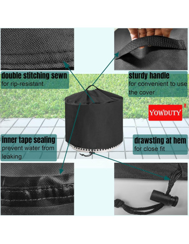 Cubierta Redonda Impermeable YOWDUTY para Fogón Yukon 71 cm