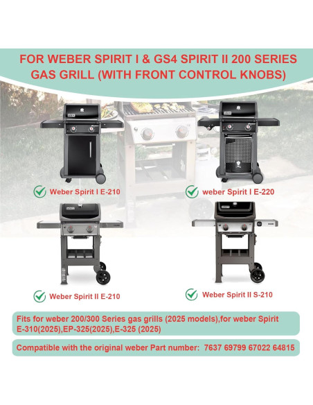 Plancha de Acero al Carbono WEBROIL para Parrillas Weber Spirit 200