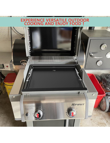 Plancha de Acero al Carbono WEBROIL para Parrillas Weber Spirit 200