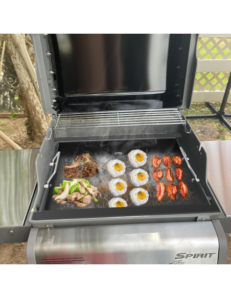 Plancha de Acero al Carbono WEBROIL para Parrillas Weber Spirit 200