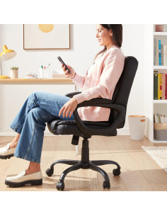 Silla de Oficina Ajustable Amazon Basics HOC-02 Negra 2