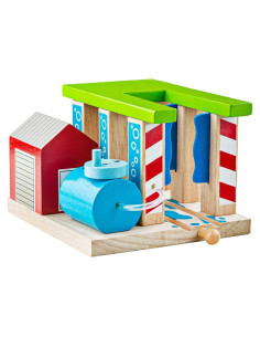 Lavadora de tren de madera Bigjigs - Juguete educativo 0.51 kg