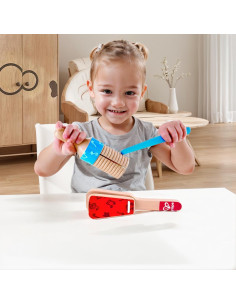 Juego de Instrumentos Musicales de Madera Hape - Clapper y Guiro 2