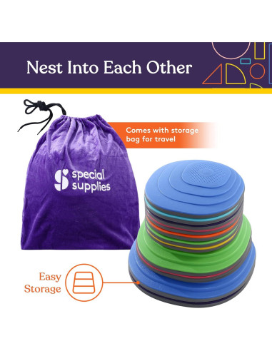 Piedras de Equilibrio Especiales para Niños - 12 Piezas Multicolor