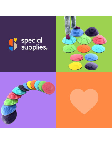 Piedras de Equilibrio Especiales para Niños - 12 Piezas Multicolor