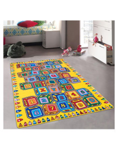 Alfombra de Área Educativa Multicolor Champion Rugs 1.52x2.13m