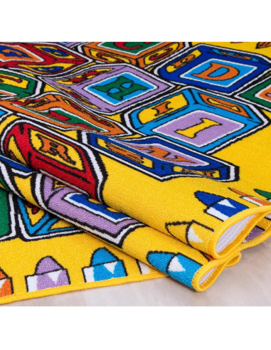 Alfombra de Área Educativa Multicolor Champion Rugs 1.52x2.13m