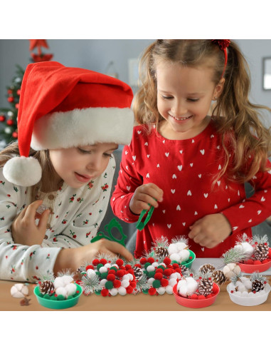 161 Piezas Relleno de Bin Sensorial Navideño ZhowHoHo