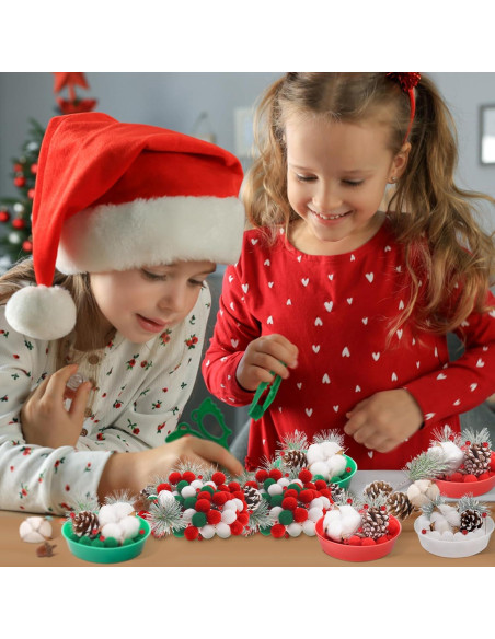 161 Piezas Relleno de Bin Sensorial Navideño ZhowHoHo