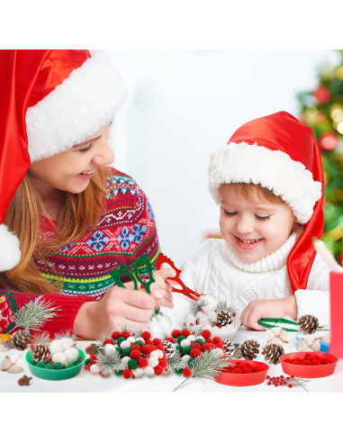 161 Piezas Relleno de Bin Sensorial Navideño ZhowHoHo