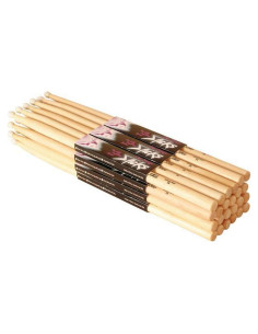 Palos de Batería On Stage Hickory 5A - Paquete de 12