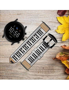 Correa de Reloj Inteligente de Cuero 24mm Fossil 2