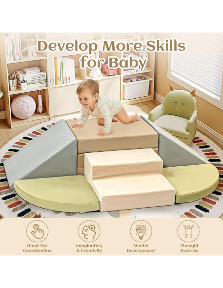 Juguetes de Escalada Erament 6 Piezas para Niños 1-3 Años