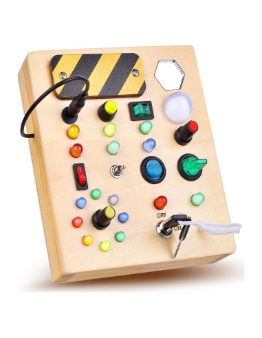 Tablero Ocupado Montessori Tomypony con Luz LED 20.8x10.9 cm