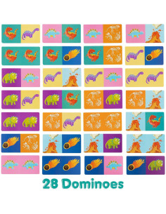 Juego de dominó temático Dinosaurios Boppi para niños 3+ 2