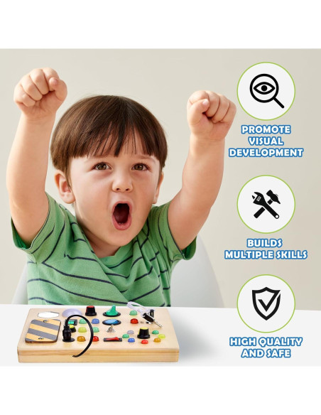 Tablero Ocupado Montessori Tomypony con Luz LED 20.8x10.9 cm