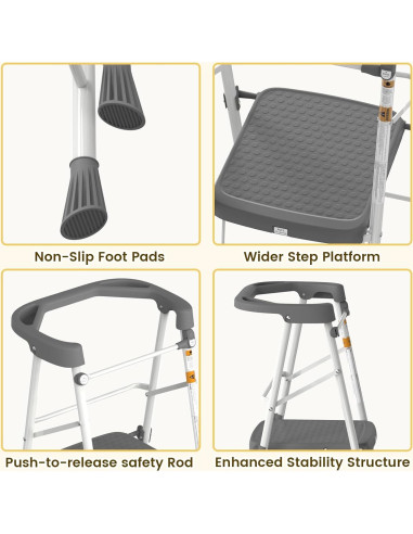 Escalera Plegable HBTower para Niños 2 Pasos Antideslizante