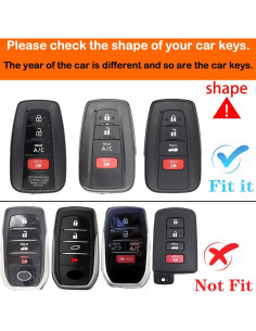 Funda de Llave Protectora TPU Yonmcfn para Toyota 4 Botones 2