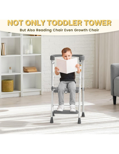 Escalera Plegable HBTower para Niños 2 Pasos Antideslizante